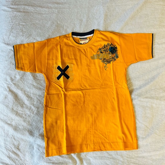 Mens yellow cotton t-shirt - Picture 7 of 7